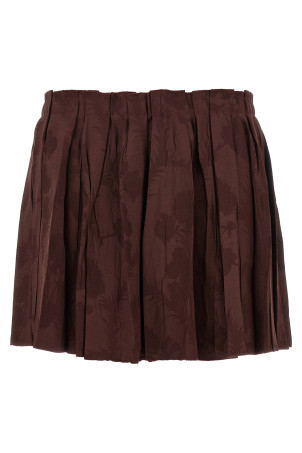 Юбка с жаккардовым цветочным узором, бордо ETRO WRFA016699TJB41M5039 Юбка с жаккардовым цветочным узором, бордо ETRO WRFA016699TJB41M5039