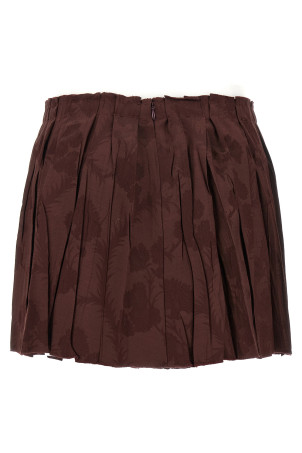 Юбка с жаккардовым цветочным узором, бордо ETRO WRFA016699TJB41M5039 Юбка с жаккардовым цветочным узором, бордо ETRO WRFA016699TJB41M5039