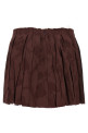 Jacquard floral patterned skirt Bordeaux