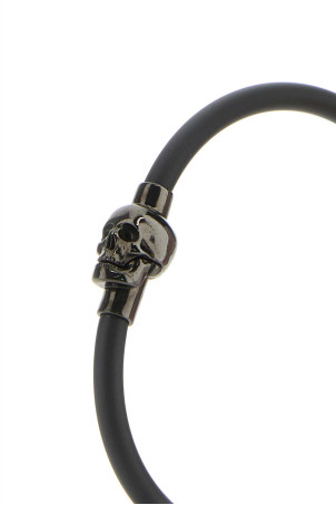 Чорний гумовий браслет Skull Black ALEXANDER MCQUEEN (7058461AAJJ) Чорний гумовий браслет Skull Black ALEXANDER MCQUEEN (7058461AAJJ)