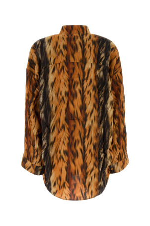 Printed silk oversize shirt BALENCIAGA (814121TRLD5)