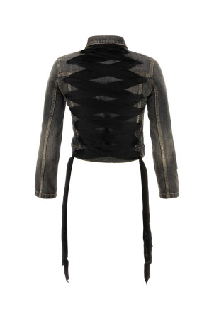 Чорна джинсова куртка BALENCIAGA (831697TSW67) Чорна джинсова куртка BALENCIAGA (831697TSW67)