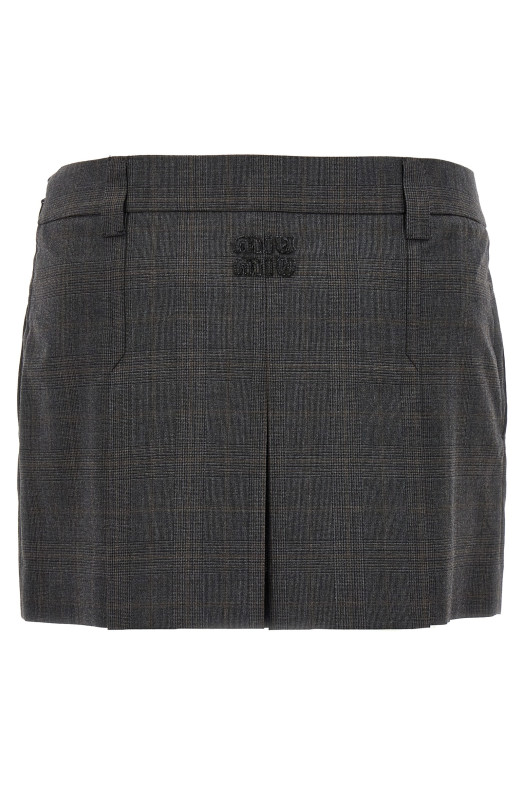 Prince of Wales skirt Gray Prince of Wales skirt Gray