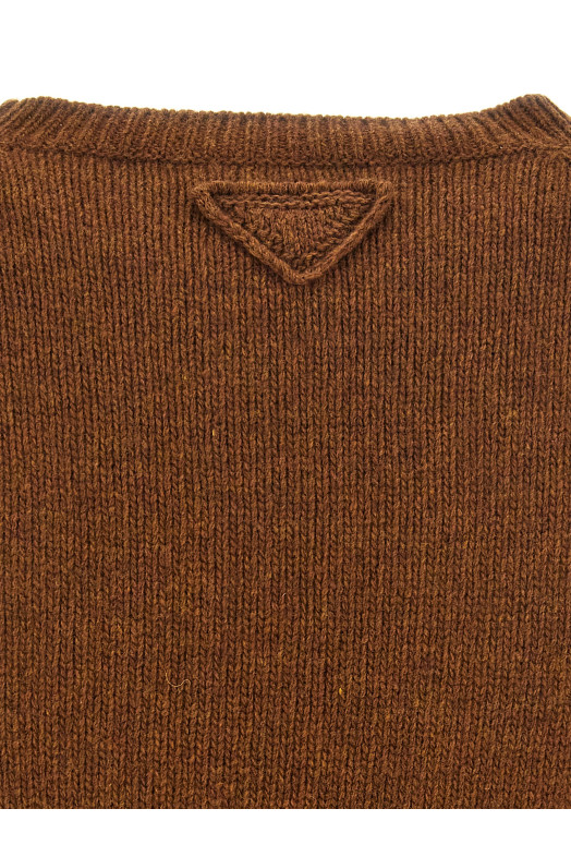 Triangle logo sweater Brown Triangle logo sweater Brown