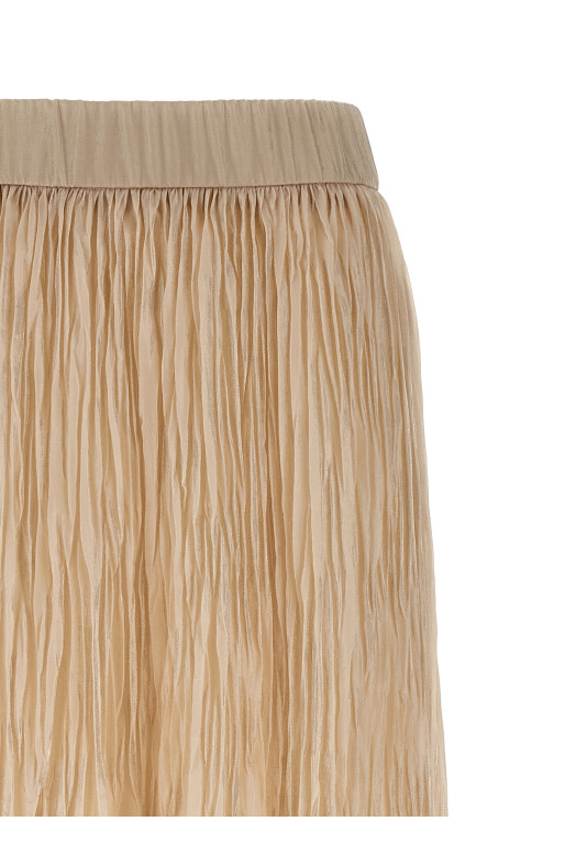 Pleated skirt Beige Pleated skirt Beige