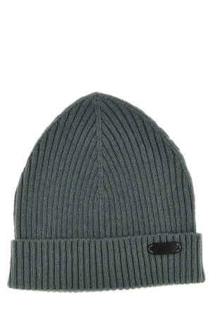 Англійська ребриста шапка зелена BRIONI O4M80NO2K432900