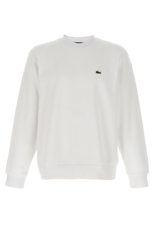 Світшот з логотипом Білий LACOSTE SH9608001 Світшот з логотипом Білий LACOSTE SH9608001
