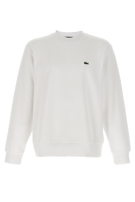 Світшот з логотипом Білий LACOSTE SH9608001 Світшот з логотипом Білий LACOSTE SH9608001