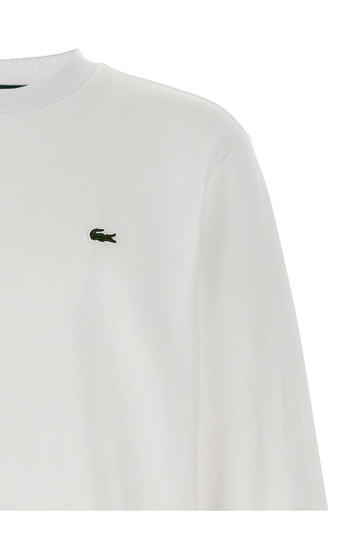 Світшот з логотипом Білий LACOSTE SH9608001 Світшот з логотипом Білий LACOSTE SH9608001