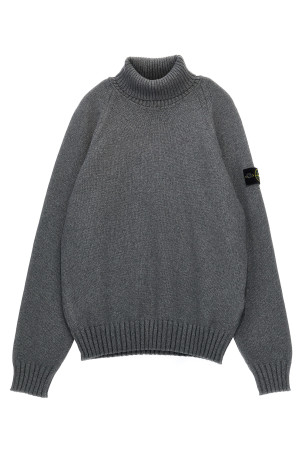 Logo badge sweater Gray
