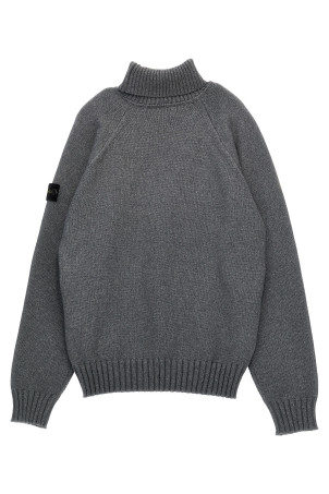 Logo badge sweater Gray