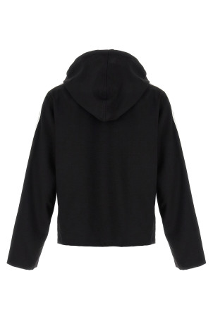 Толстовка с капюшоном «Y-3 3-Stripes» Черно-серая JW7354BLACK