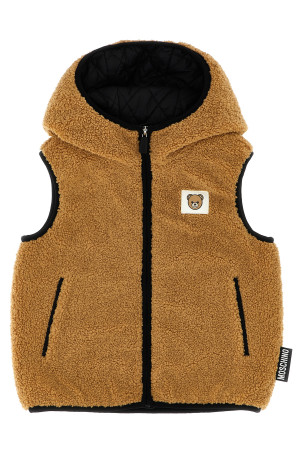 Жилетка Moschino Teddy Bear з шерлінгу, коричнева HUS05DLIA00BEARBROWN Жилетка Moschino Teddy Bear з шерлінгу, коричнева HUS05DLIA00BEARBROWN