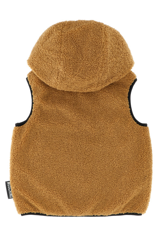 Жилетка Moschino Teddy Bear з шерлінгу, коричнева HUS05DLIA00BEARBROWN Жилетка Moschino Teddy Bear з шерлінгу, коричнева HUS05DLIA00BEARBROWN