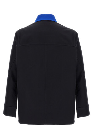 Рубашка с вышитым логотипом Синяя GIVENCHY BM616H164P401 Рубашка с вышитым логотипом Синяя GIVENCHY BM616H164P401