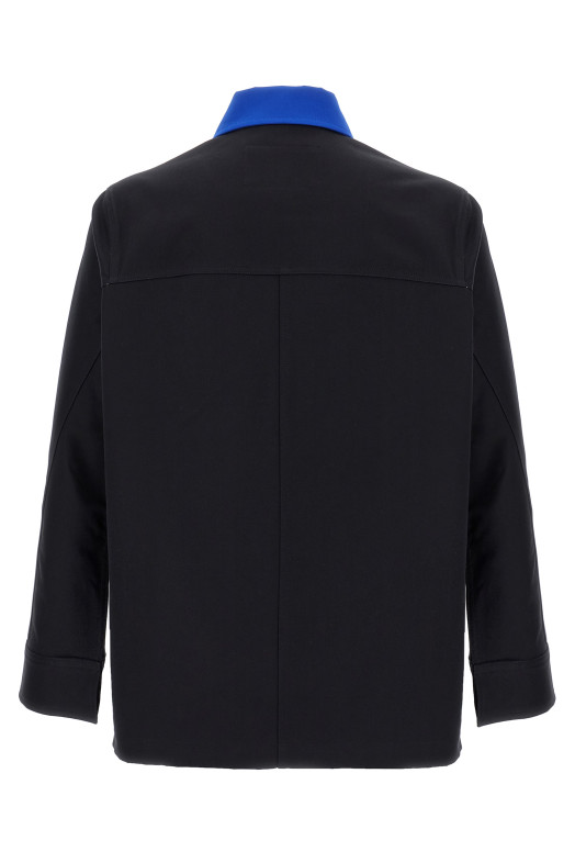 Logo embroidery overshirt Blue Logo embroidery overshirt Blue