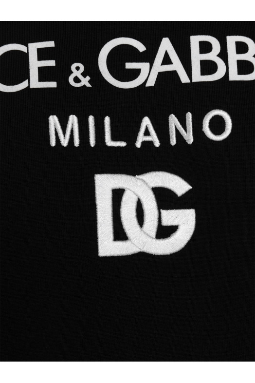 Світшот з логотипом Чорний DOLCE & GABBANA G9WI3ZFU7DUN0000 Світшот з логотипом Чорний DOLCE & GABBANA G9WI3ZFU7DUN0000