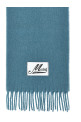 Logo patch scarf BLUE Logo patch scarf BLUE
