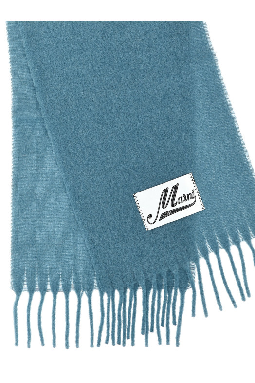Logo patch scarf BLUE Logo patch scarf BLUE
