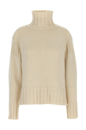 Свитер с ребристыми деталями Белый JIL SANDER J40GP0019J13207104 Свитер с ребристыми деталями Белый JIL SANDER J40GP0019J13207104