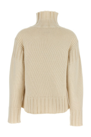 Свитер с ребристыми деталями Белый JIL SANDER J40GP0019J13207104 Свитер с ребристыми деталями Белый JIL SANDER J40GP0019J13207104