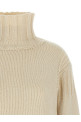 Ribbed detail sweater White Ribbed detail sweater White