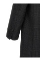 Check single-breasted coat Gray