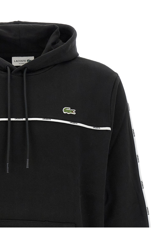 Худі з капюшоном «Lacoste Trim» Чорний SH9808031 Худі з капюшоном «Lacoste Trim» Чорний SH9808031