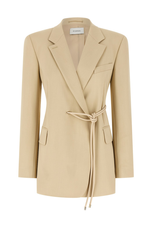 SPORTMAX 'Glassa' жакет-пальто Бежевый 2522046031600002