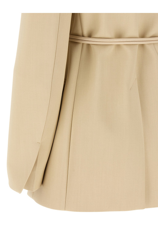 SPORTMAX 'Glassa' жакет-пальто Бежевый 2522046031600002