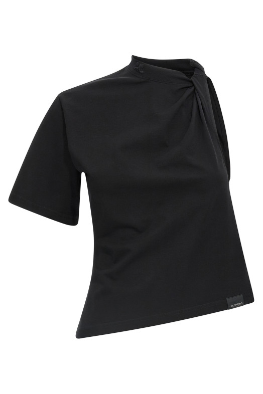 Футболка «Twist Asymmetrical» черная 325JTS209JS02339999 Футболка «Twist Asymmetrical» черная 325JTS209JS02339999