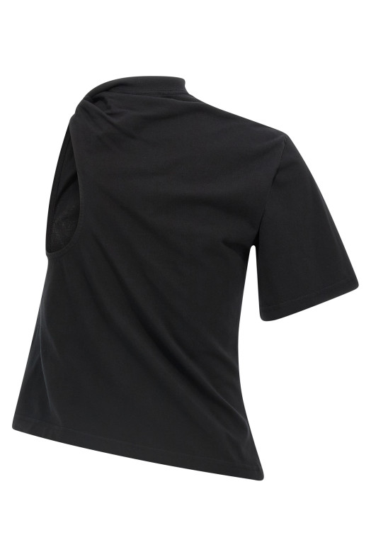 Футболка «Twist Asymmetrical» черная 325JTS209JS02339999 Футболка «Twist Asymmetrical» черная 325JTS209JS02339999