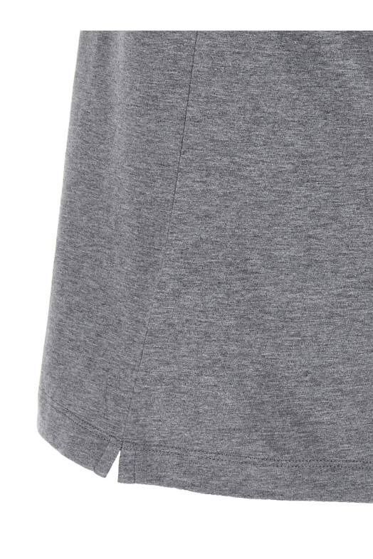 Футболка з логотипом Сіра BRUNELLO CUCINELLI M0B138440CJB11 Футболка з логотипом Сіра BRUNELLO CUCINELLI M0B138440CJB11