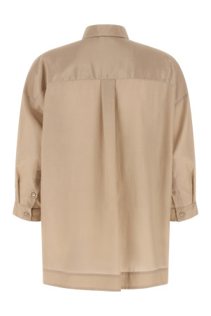 Асиметрична сорочка з підолом Бежева A0612907289047