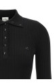 'Classic Rib' polo shirt Black