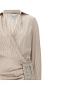 Сукня з пряжкою Бежева GIUSEPPE DI MORABITO 02SSLD1150230621 Сукня з пряжкою Бежева GIUSEPPE DI MORABITO 02SSLD1150230621