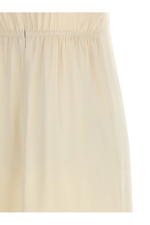 Satin dress White