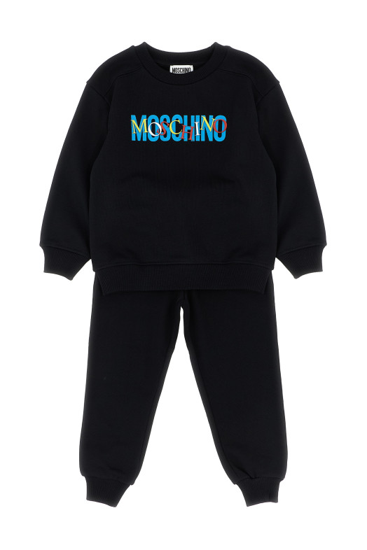 Світшот + джоггери, комплект, чорний MOSCHINO KID TEEN HUK04DLCA23NEROBLACK Світшот + джоггери, комплект, чорний MOSCHINO KID TEEN HUK04DLCA23NEROBLACK