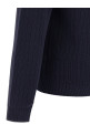 Вязаная крючком рубашка-поло Синяя BRUNELLO CUCINELLI M29203535CW425 Вязаная крючком рубашка-поло Синяя BRUNELLO CUCINELLI M29203535CW425