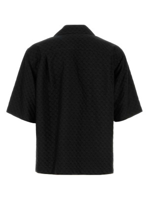 Black viscose blend shirt Black ALEXANDER MCQUEEN (814693QRABU)