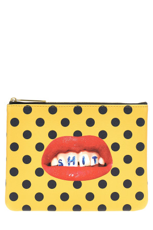 Seletti x Toiletpaper «Shit» клатч Желтый 02530U Seletti x Toiletpaper «Shit» клатч Желтый 02530U