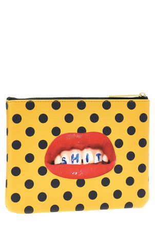 Seletti x Toiletpaper «Shit» клатч Желтый 02530U Seletti x Toiletpaper «Shit» клатч Желтый 02530U