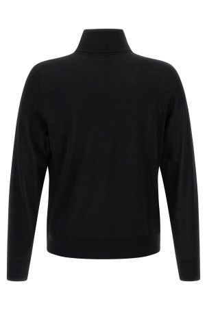 Вовняний светр з високим коміром Чорний DSQUARED2 S74HA1440S18310900 Вовняний светр з високим коміром Чорний DSQUARED2 S74HA1440S18310900