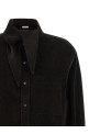 Velvet overshirt Brown