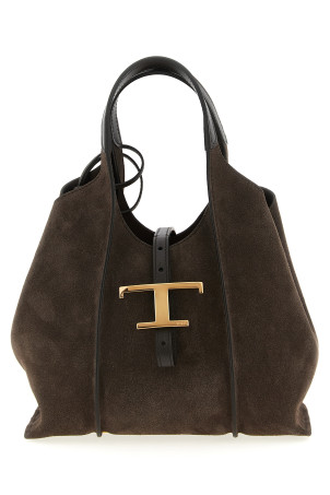 'T Timeless' mini shopping bag Brown