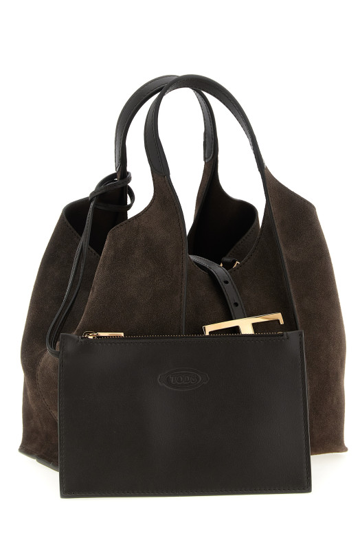 'T Timeless' mini shopping bag Brown