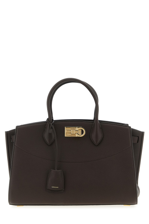 'New Ferragamo Studio Soft (L)' сумка коричневая 785996TESTADIMORO 'New Ferragamo Studio Soft (L)' сумка коричневая 785996TESTADIMORO