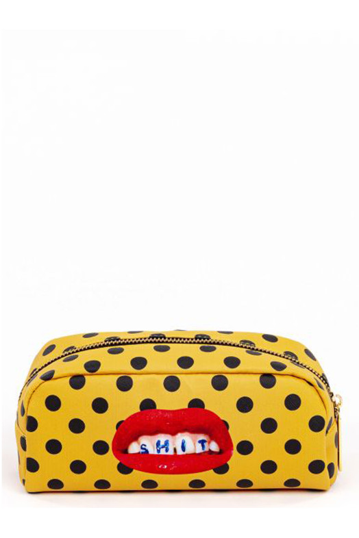 'Shit' Silk x Toiletpaper beauty bag Yellow 'Shit' Silk x Toiletpaper beauty bag Yellow