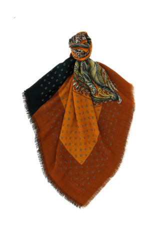 'Madras' print stole Multicolor