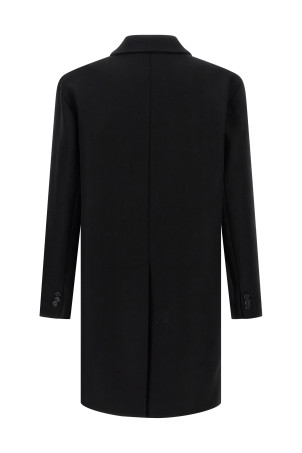 Шерстяне пальто Чорне DSQUARED2 S74AA0316S53003900 Шерстяне пальто Чорне DSQUARED2 S74AA0316S53003900